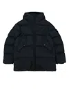 Stone Island Short Parka In Blue