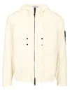 Stone Island Hooded Parka In White