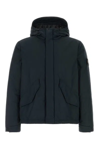 Stone Island Short Parka - Navy Blue