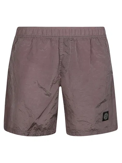Stone Island Short In Pink