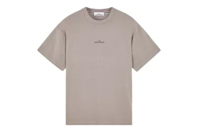 Pre-owned Stone Island Short Sleeve 'camo One' T-shirt Dove Grey