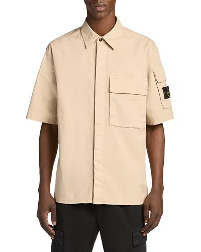 Stone Island Short Sleeve Pocket Shirt In Neutral