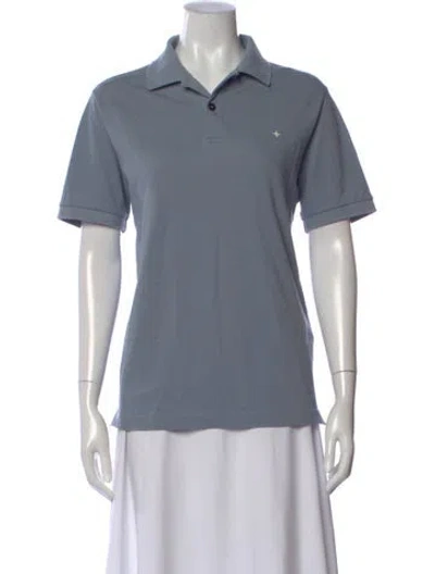 Pre-owned Stone Island Short Sleeve Polo In Blue