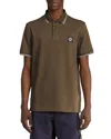 Stone Island Short Sleeve Polo Shirt In Brown