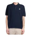 Stone Island Logo Polo Shirt In Blue