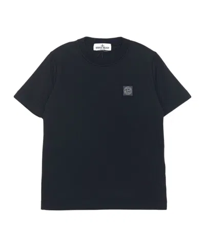 Stone Island Short Sleeve T Shirt In Black