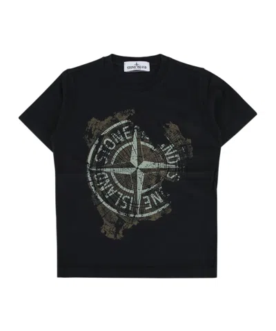 Stone Island Short Sleeve T-shirt In Black