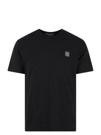 Stone Island Short Sleeve T-shirt In Black