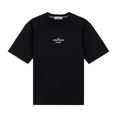Pre-owned Stone Island Short-sleeve T-shirt 'black' | Men's Size Xl