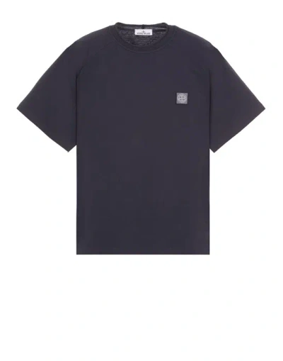 Stone Island Short Sleeve T-shirt Blue Cotton