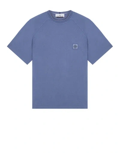 Stone Island Short Sleeve T-shirt Blue Cotton