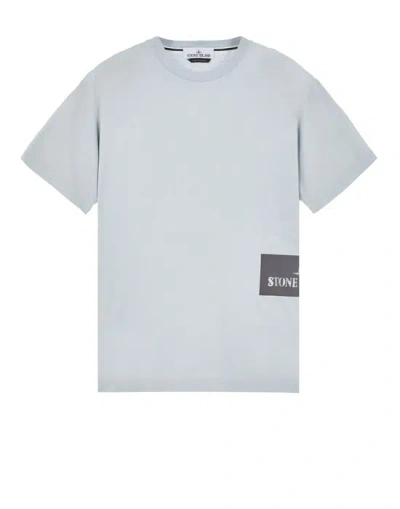 Stone Island Short Sleeve T-shirt Blue Cotton