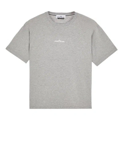 Stone Island Short Sleeve T-shirt Grey Cotton In Gray