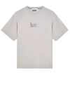 Stone Island Short Sleeve T-shirt Grey Cotton In Gray