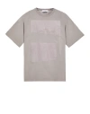 Stone Island Short Sleeve T-shirt Grey Cotton In Grey