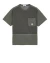 Stone Island Short Sleeve T-shirt Green Cotton In Green
