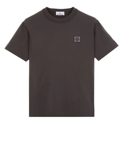 Stone Island T-shirt Manches Courtes Gris Coton