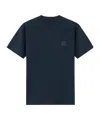 Stone Island Short-sleeve T-shirt In Cotton Jersey Crepe. In Blue