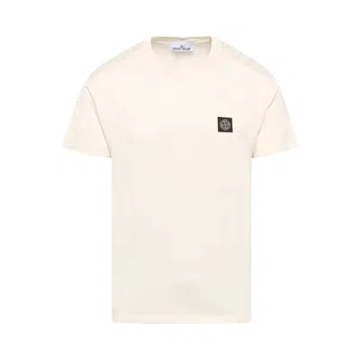 Pre-owned Stone Island Short-sleeve T-shirt 'ivory' | White | Men's Size S
