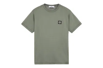 Pre-owned Stone Island Short Sleeve T-shirt Musk Green