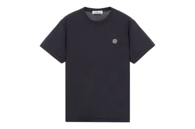 Pre-owned Stone Island Short Sleeve T-shirt Navy Blue