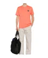 Stone Island Cotton Jersey T-shirt In Orange