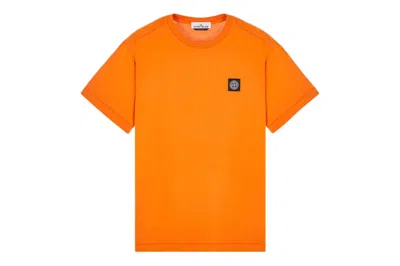Pre-owned Stone Island Short Sleeve T-shirt Orange