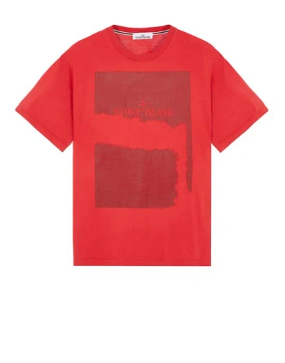 Stone Island Short Sleeve T-shirt Red Cotton