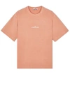 Stone Island T-shirt Manches Courtes Rouge Coton In Rouge