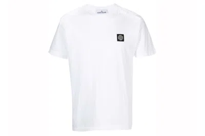 Pre-owned Stone Island Short Sleeve T-shirt White