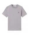 Stone Island Short-sleeve T-shirt With Compass Patch In Lilac