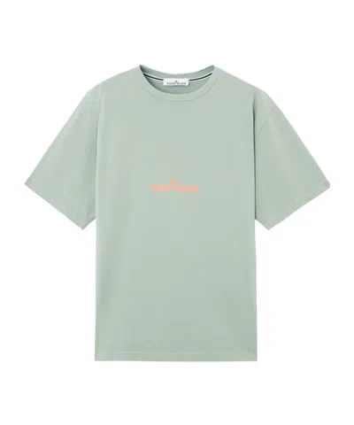 Stone Island Cotton Jersey T-shirt In Sage Green