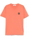 Stone Island Cotton Jersey T-shirt In Yellow