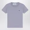 Stone Island Short-sleeved Lilac T-shirt In Purple