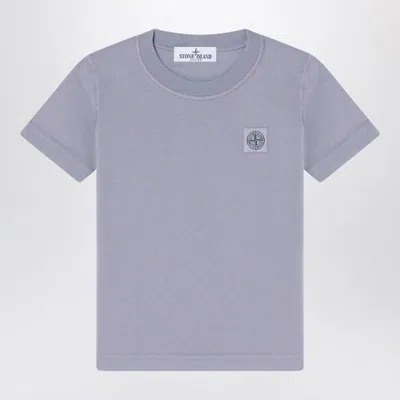 STONE ISLAND SHORT-SLEEVED LILAC T-SHIRT
