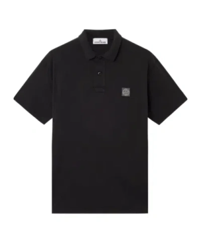 STONE ISLAND STONE ISLAND LOGO PATCH SHORT SLEEVED POLO SHIRT