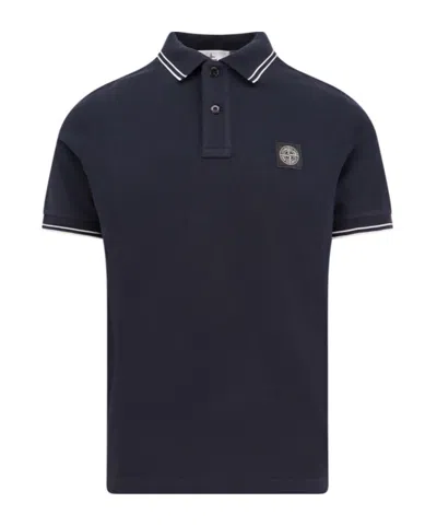STONE ISLAND STONE ISLAND LOGO PATCH SHORT-SLEEVED POLO SHIRT