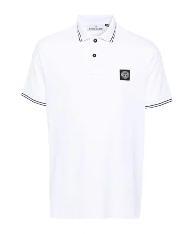 STONE ISLAND STONE ISLAND LOGO PATCH SHORT-SLEEVED POLO SHIRT