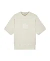 Stone Island Short-sleeved Round-necked Sweater In White