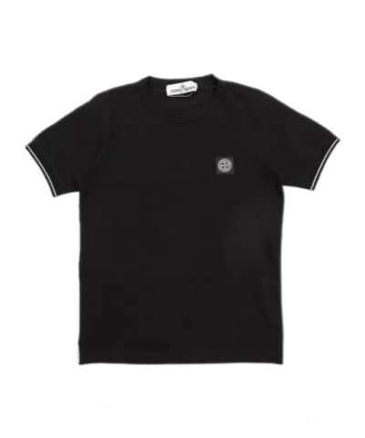 Stone Island Short-sleeved T-shirt In Black