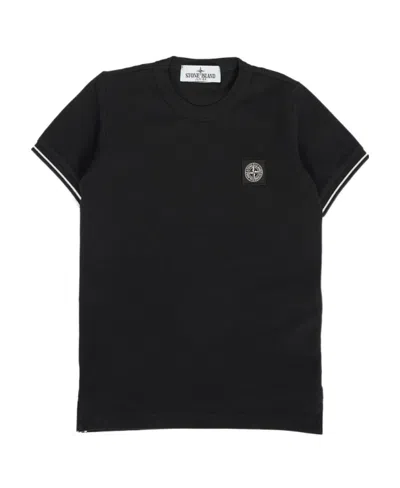 Stone Island Short-sleeved T-shirt In Black