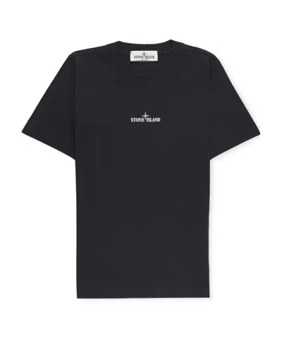 Stone Island Short-sleeved T-shirt In Black
