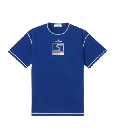 Stone Island Short-sleeved T-shirt In Blue