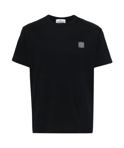 Stone Island Short-sleeved T-shirt In Blue