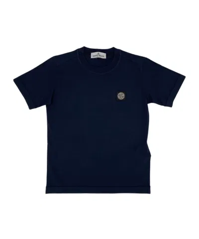 Stone Island Short-sleeved T-shirt In Blue