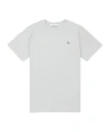 Stone Island Embroidered Cotton Jersey T-shirt In Gray