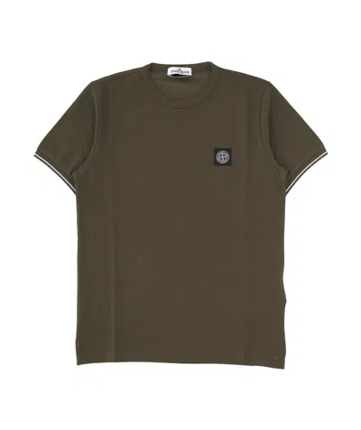 Stone Island Short-sleeved T-shirt In Green