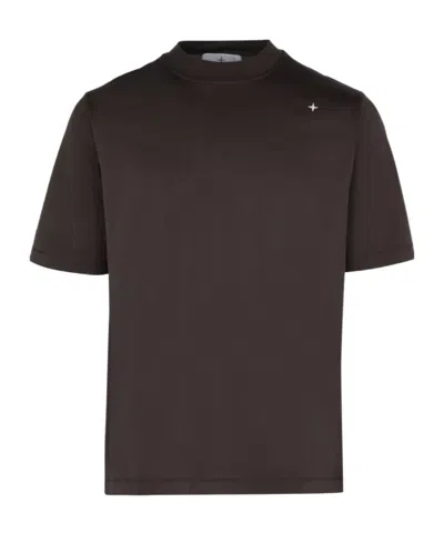Stone Island Short-sleeved T-shirt In Lead Grey