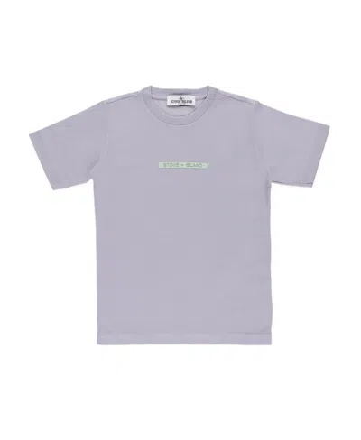 Stone Island Short-sleeved T-shirt In Purple