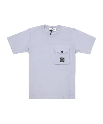 Stone Island Short-sleeved T-shirt In Purple